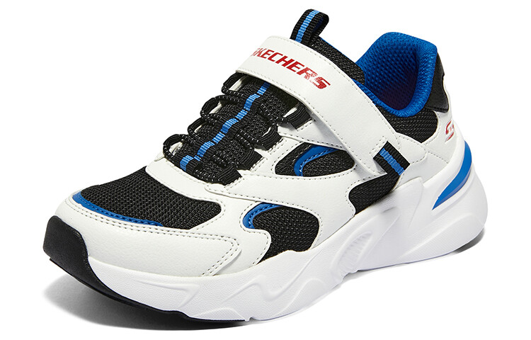 Кроссовки Skechers Kids Lifestyle Shoes GS Low-top White Black Navy Blue, белый/синий — фото 3