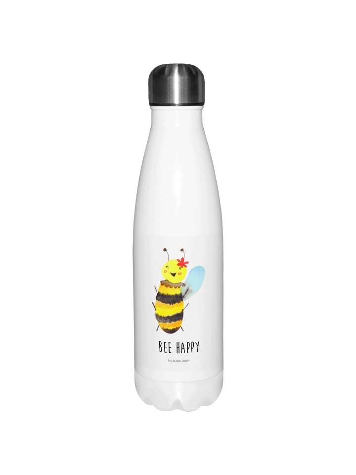 

Mr. & Mrs. Panda Бутылка для напитков Happy Bee с надписью белого цвета