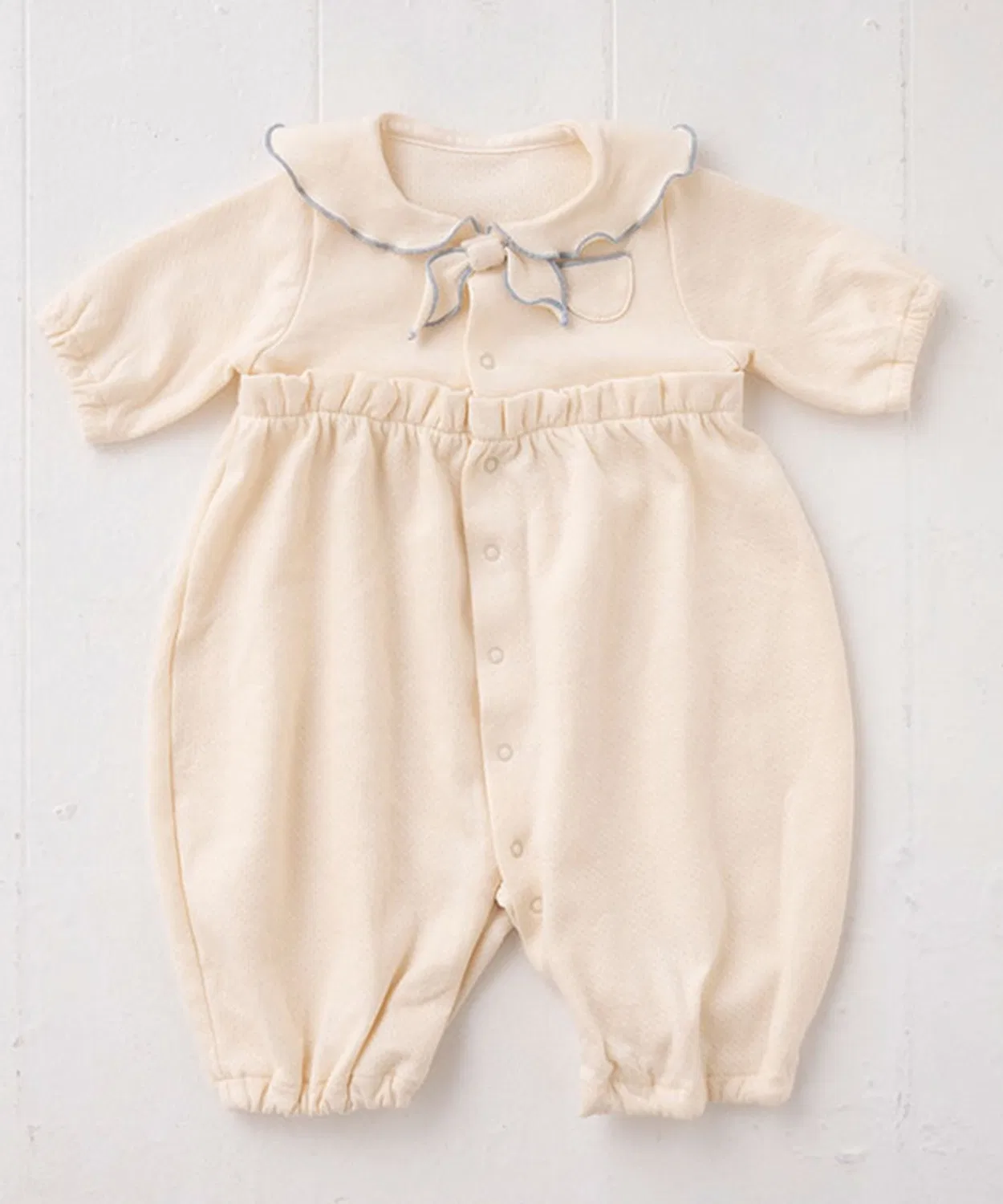Двустороннее платье из органического хлопка Pompkins Baby OYOBALE, синее — фото 4