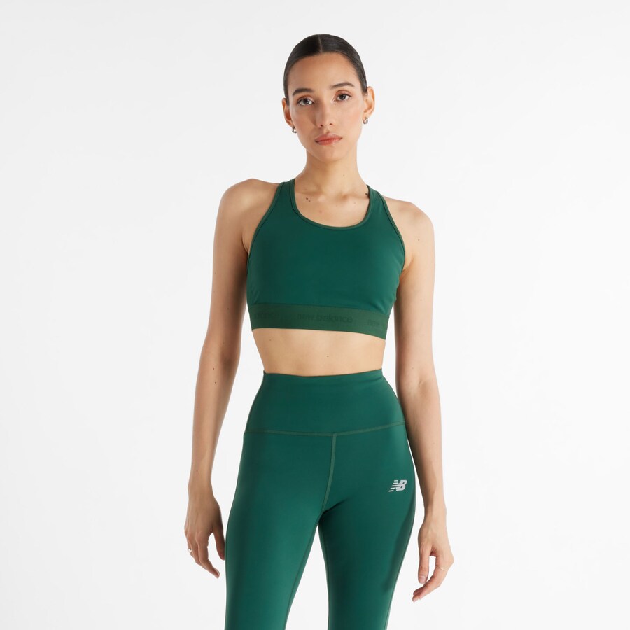

Спортивный бюстгальтер без косточек new balance, зеленый