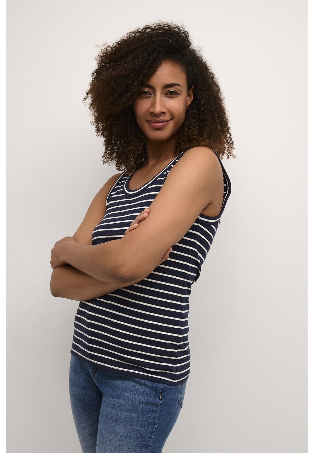 

Топ DOLLY TANK Culture, цвет blue white stripe