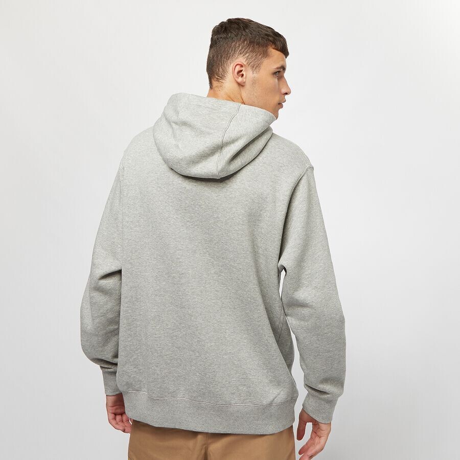 Флисовая толстовка Sportswear Club NIKE, цвет dark grey heather/dark grey heather/white — фото 2