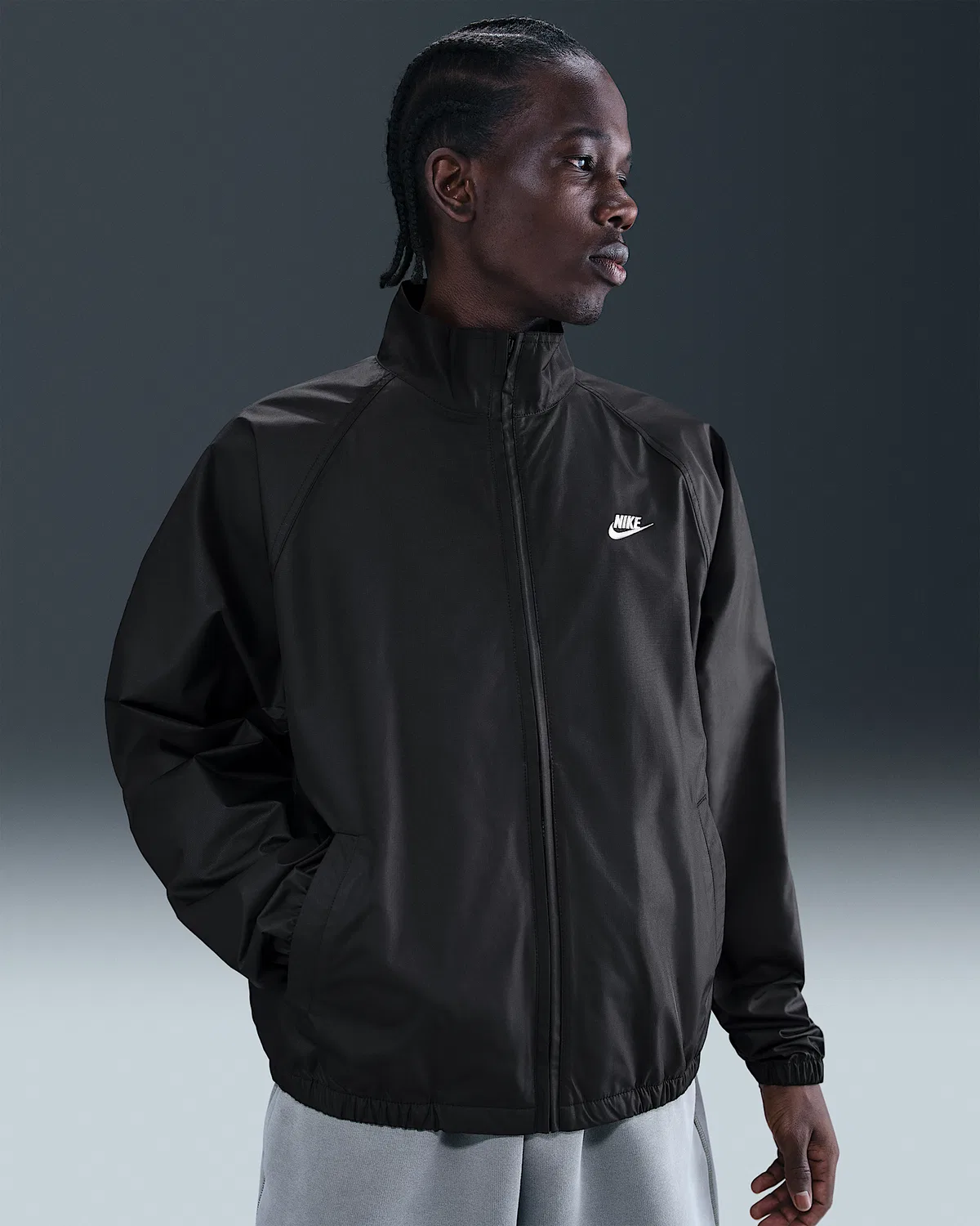 Мужская куртка Roscoe Full-Zip Nike Sportswear Club, Black/White