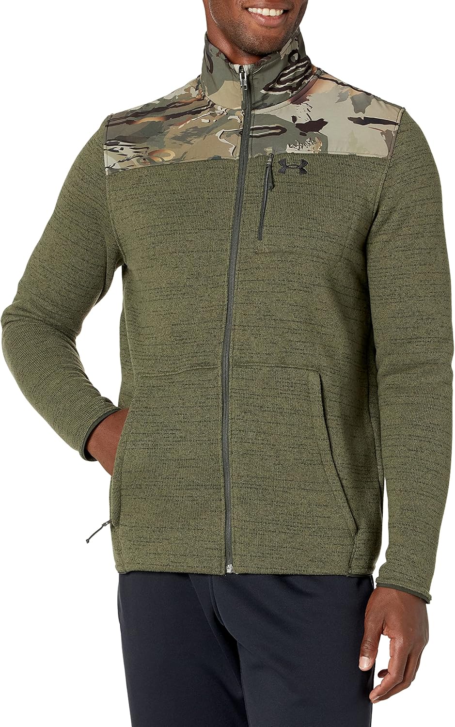 

Куртка Under Armour Specialist Full Zip 2.0 для мужчин, Baroque Green (310)/Black