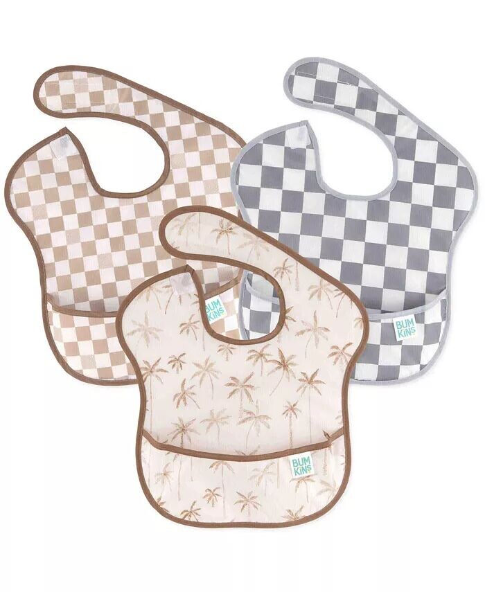 

Водонепроницаемый нагрудник Superbib (3 шт.) Bumkins, бежевый
