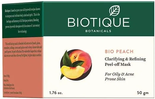 Очищающая пилинг-маска Biotiue Bio Peach для жирной и проблемной кожи, 50 г — фото 2