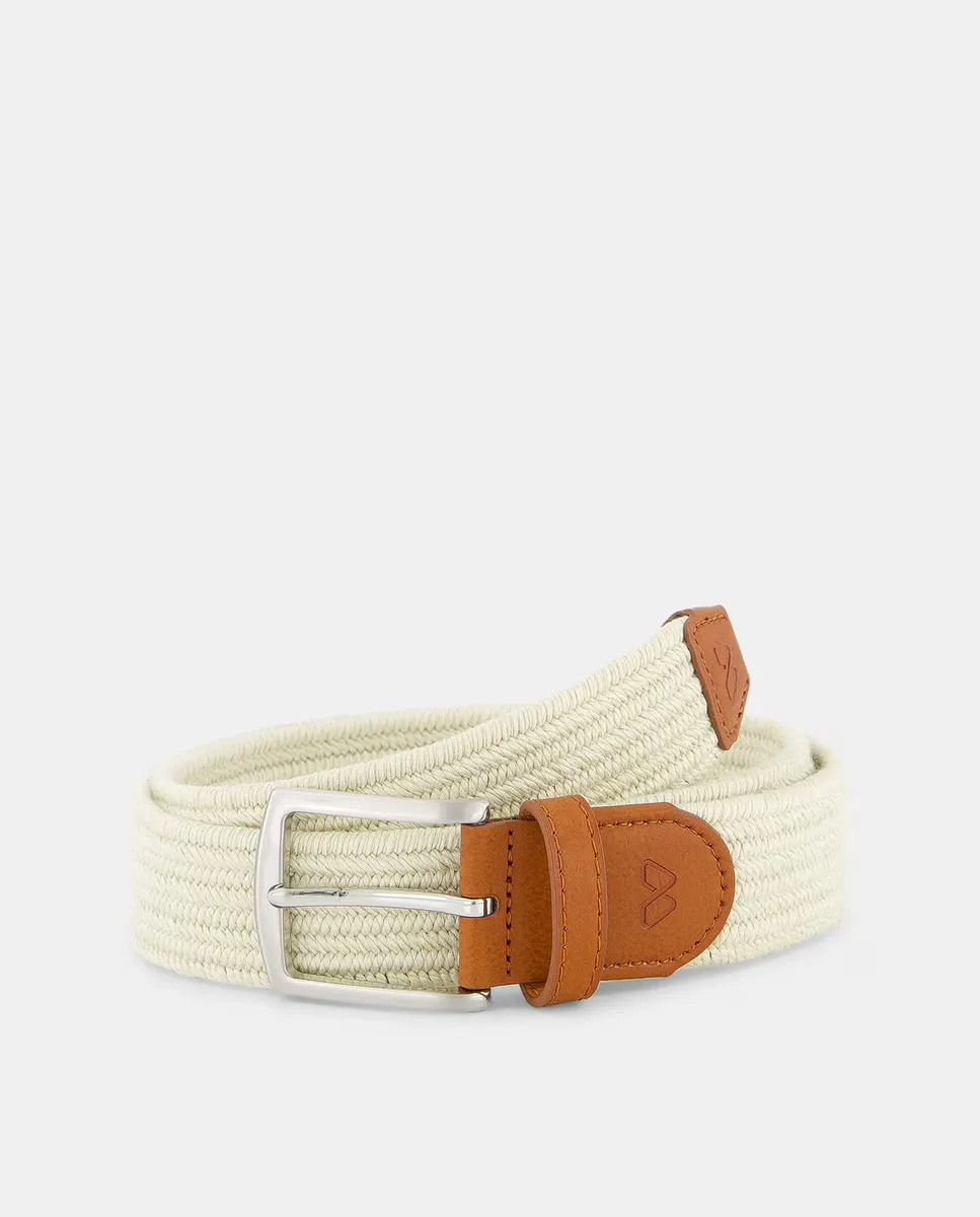 

Эластичный мужской ремень Easy Wear, кремово-белый