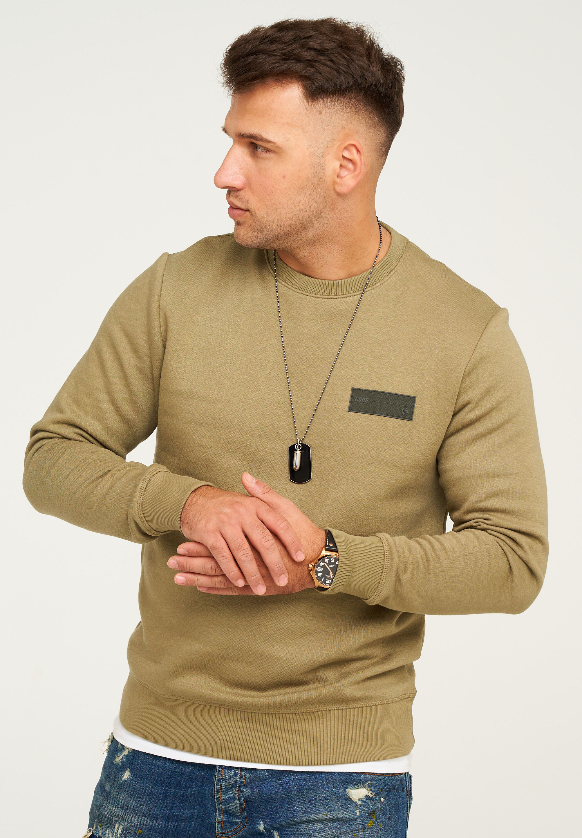 

Толстовка Jack & Jones POPS SWEAT CREW NECK, цвет Aloe