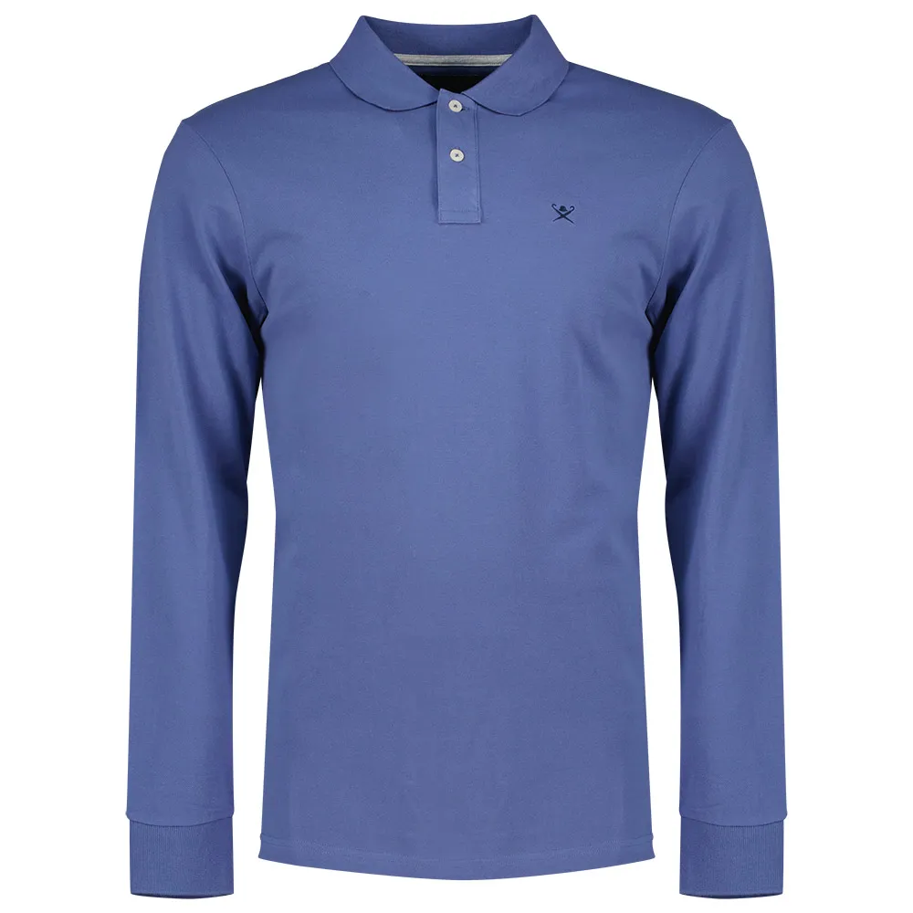

Поло с длинным рукавом Hackett HM5500017 Slim Fit, синий