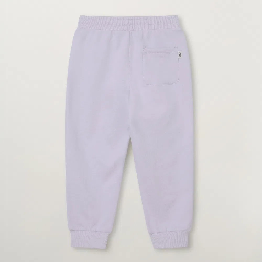 Детские спортивные брюки Teo Rope Piping лавандовые от Satur Kids — фото 2
