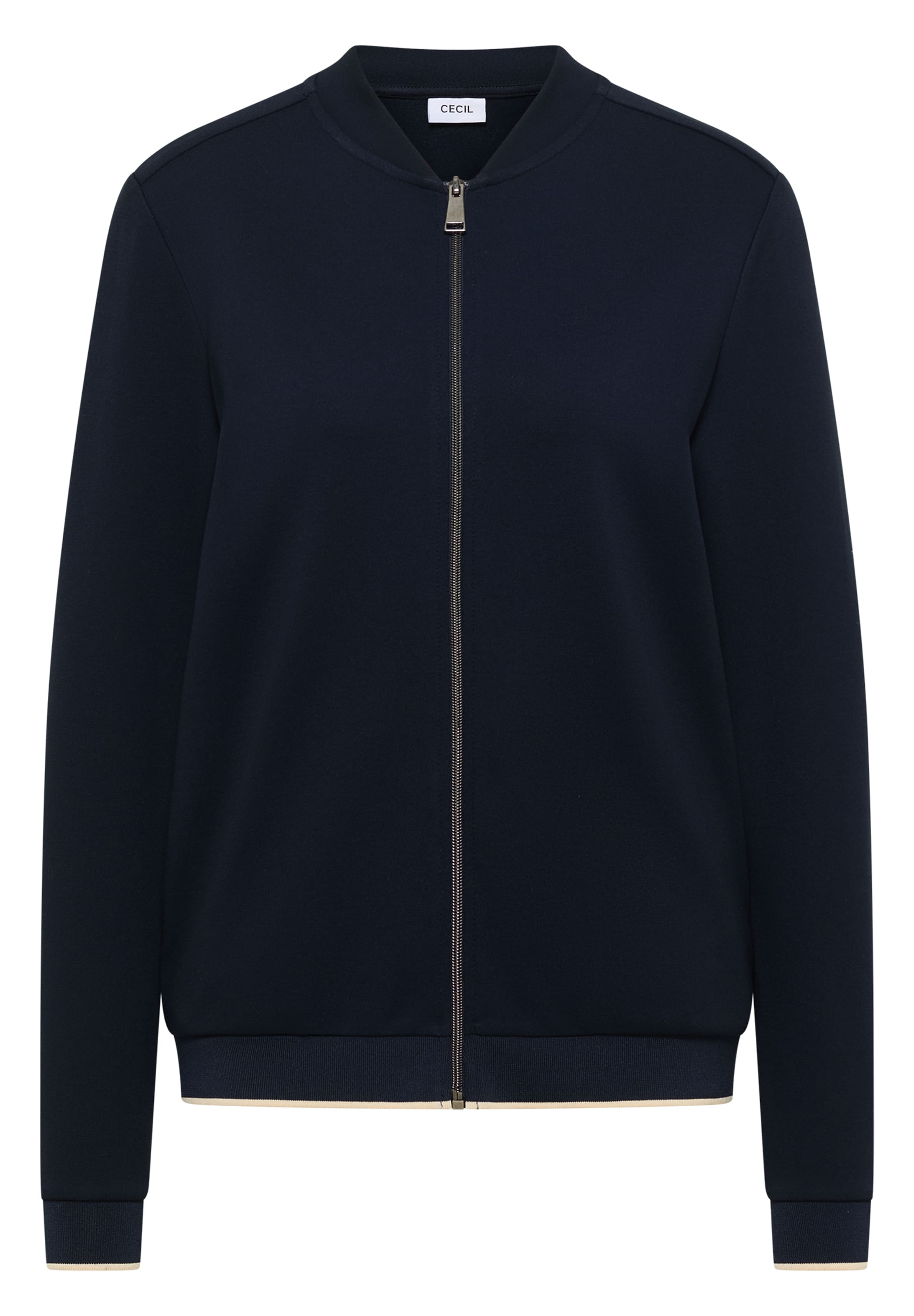 

CECIL Толстовка с молнией в морском синем цвете