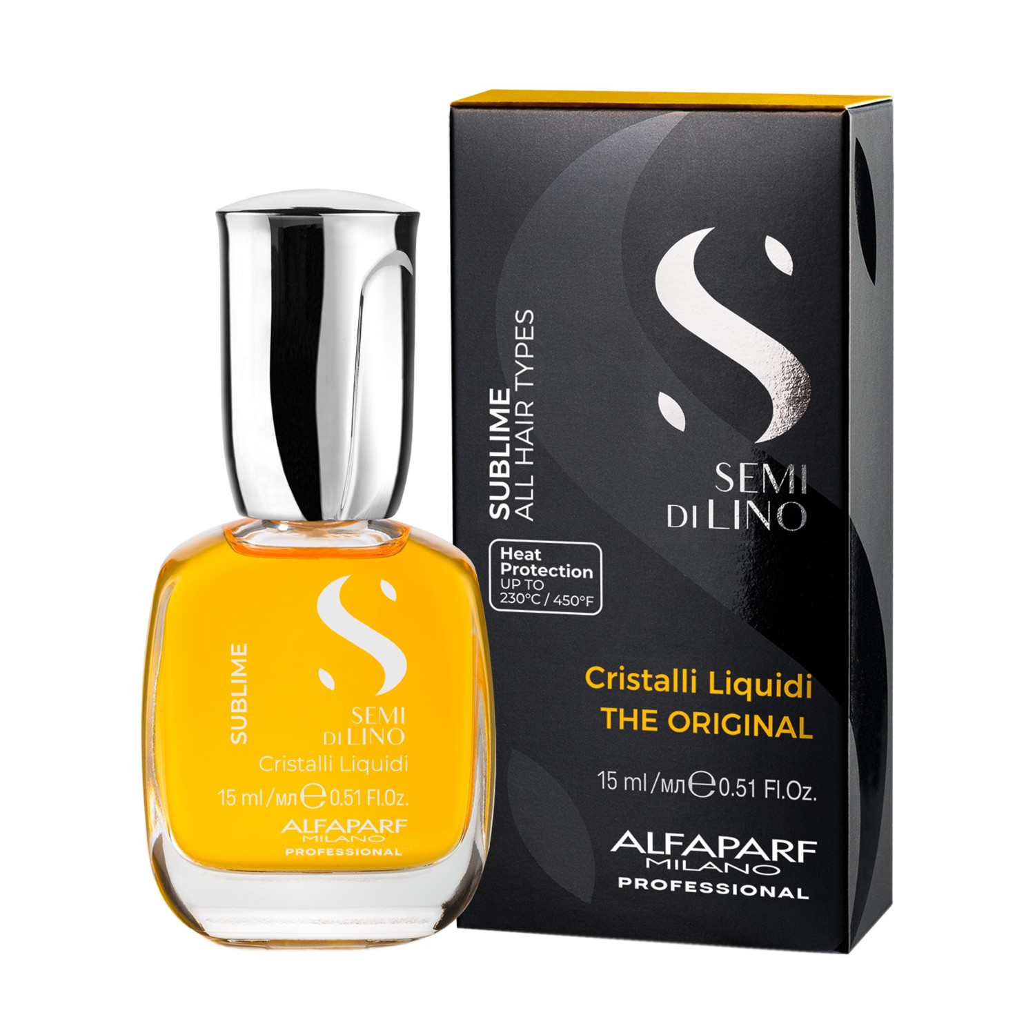 Сыворотка для волос semi di lino sublime cristalli liquidi Alfaparf Milano, объем 15 мл — фото 2