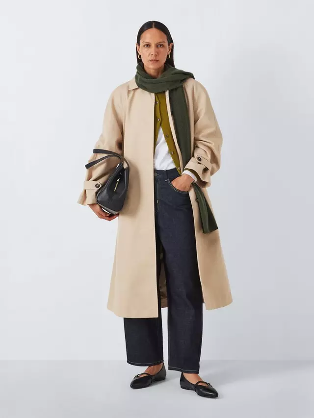 

Шарф John Lewis Cashmere, хаки