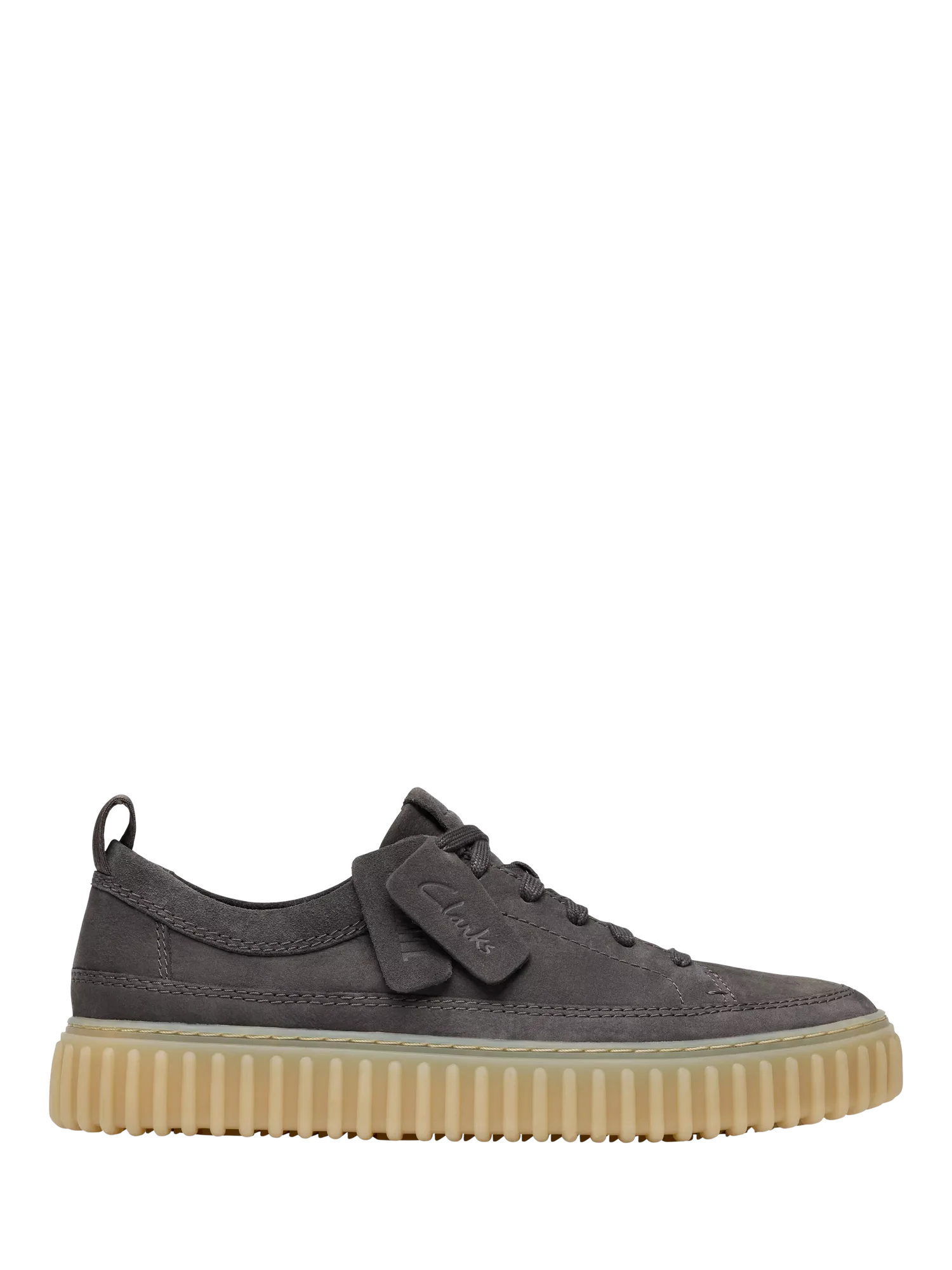 Кожаные кроссовки Torhill на шнуровке, темно-серые Clarks