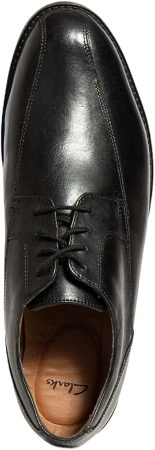 Мужские деловые туфли-дерби Clarks Beckfield Over на шнуровке, черные (черная кожа) — фото 3