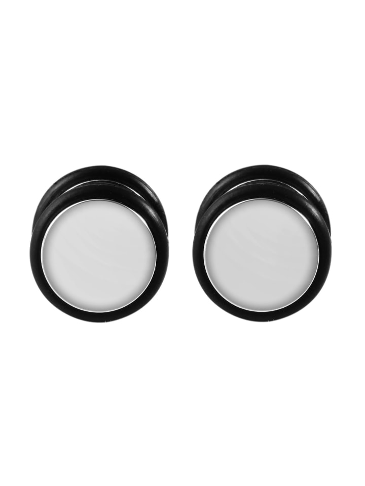 

Adeliás Серьги унисекс - серьги-гвоздики из нержавеющей стали серебристого цвета