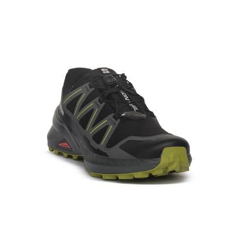 Кроссовки Salomon Speedcross чёрно-зелёные GORE-TEX 477905 — фото 2
