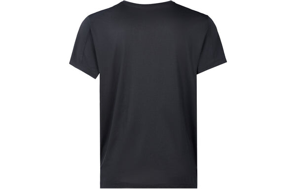 Футболка stripe logo printing training sports short sleeve black Nike, черный — фото 2