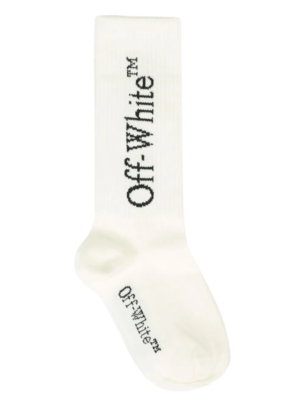 

Ребристые носки с логотипом OFF-WHITE KIDS, белый