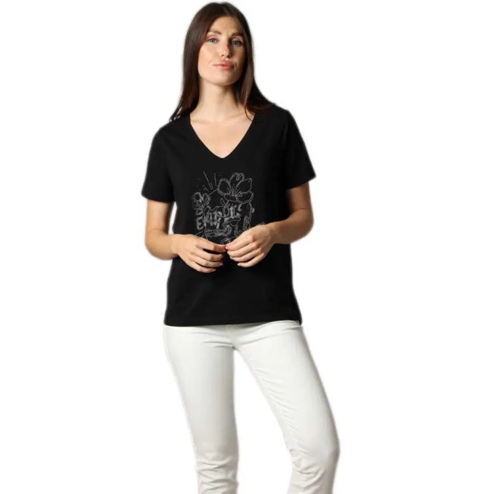 

Футболка Deeluxe Sellah short sleeve v neck, черный