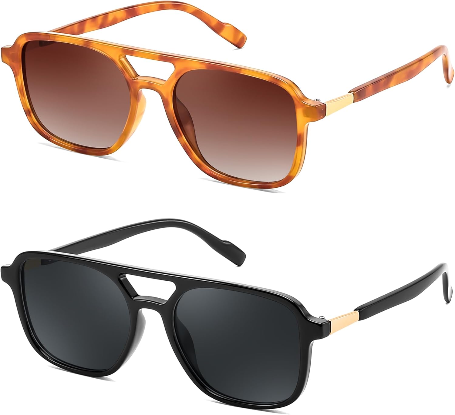 

Солнцезащитные очки FEISEDY в стиле ретро, ​​квадратные, авиаторские, для женщин и мужчин, винтажные, 70-е годы, модные, в пластиковой оправе, артикул B4158, Yellow Tortoise & Black