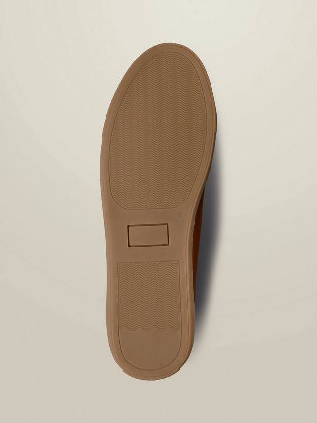 Кожаные кроссовки на шнуровке Charles Tyrwhitt, цвет Dark Tan — фото 4