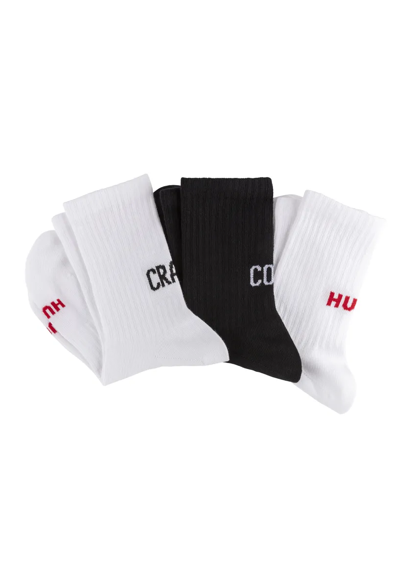 

Носки для отдыха HUGO Underwear "3P QS MESSAGES CC W" (упаковка, 3 пары, 3 шт. в упаковке), с надписью-логотипом, цвет Open Miscellaneous 960