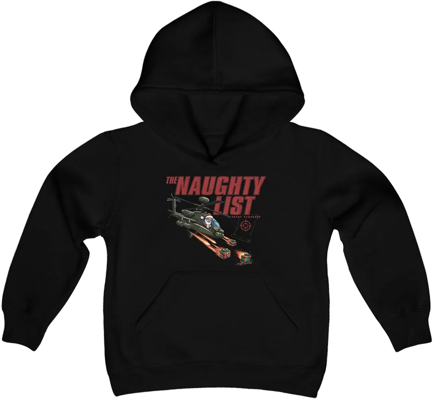 GENERIC Толстовка с капюшоном Vertical Speed Naughty List: Target Acquired Youth Heavy Blend