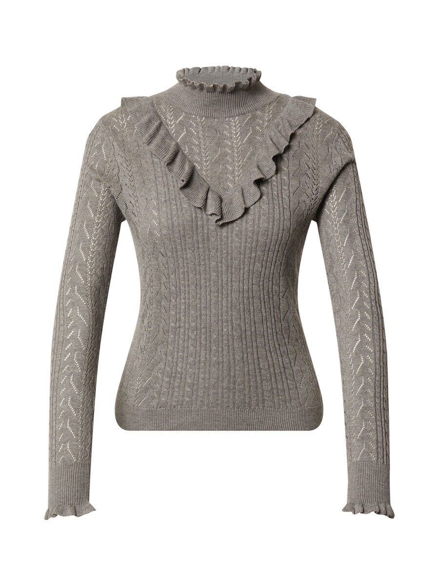 

Тонкий вязаный свитер EDITED Sweater Elka, пятнистый серый
