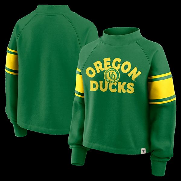 

Женский оверсайз свитшот raglan oregon ducks hometown premium punt coverage зеленый Fanatics