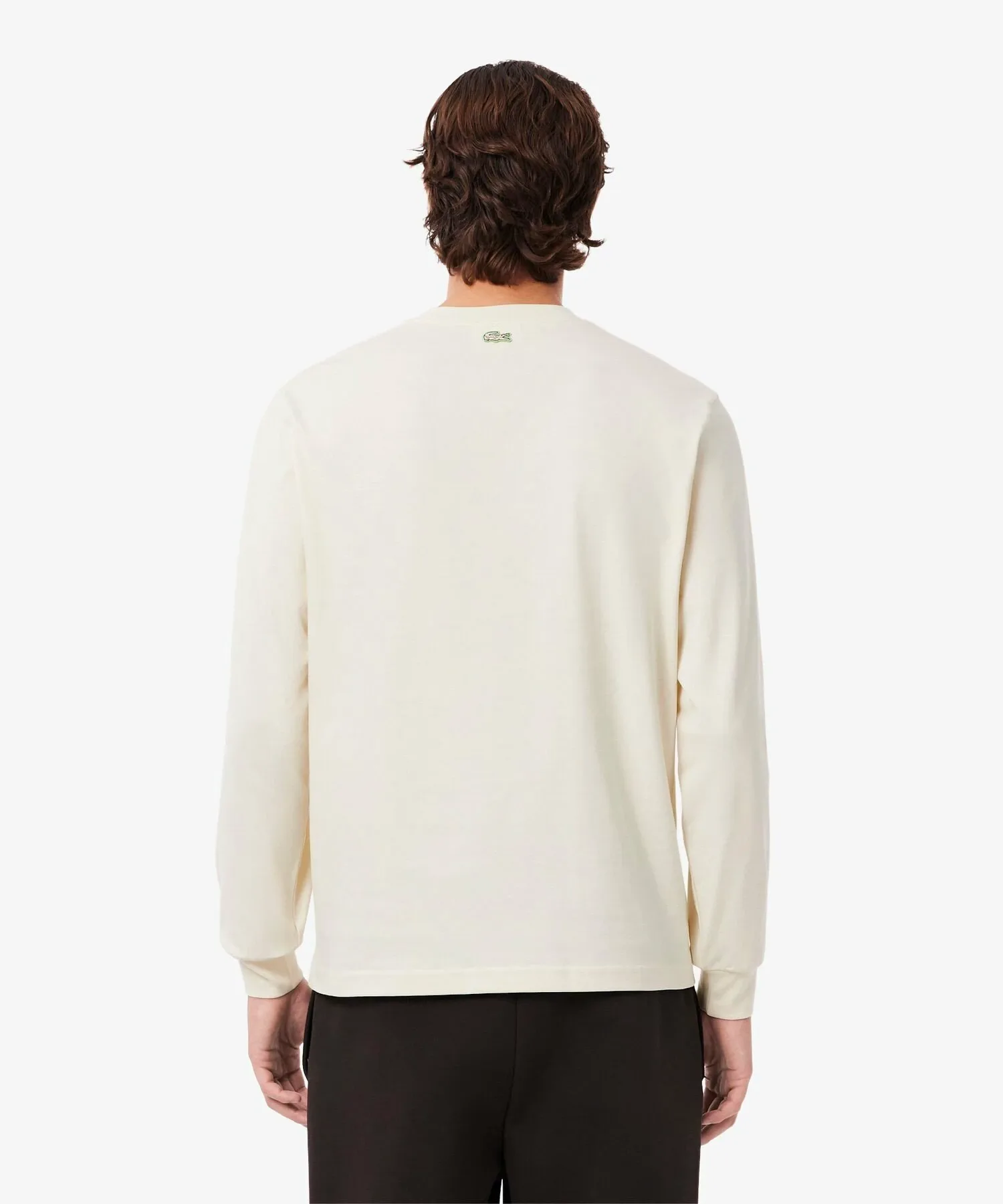 Футболка с длинными рукавами с принтом «Теннисное наследие» LACOSTE, Off white — фото 4