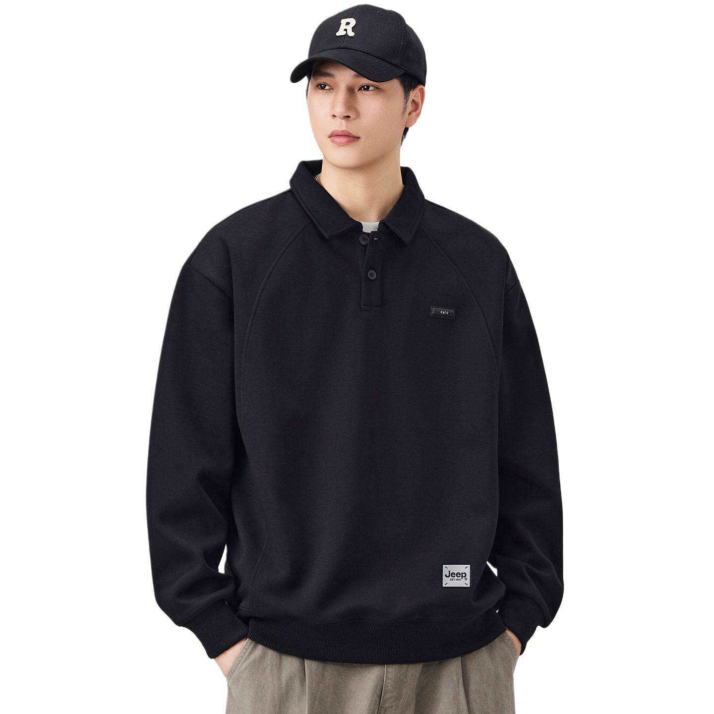 

Свитшот Leisure Collection Unisex Jeep, черный