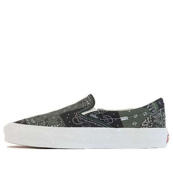 

Кроссовки kith x vault og classic slip-on lx 'bandana - scarab' Vans, зеленый