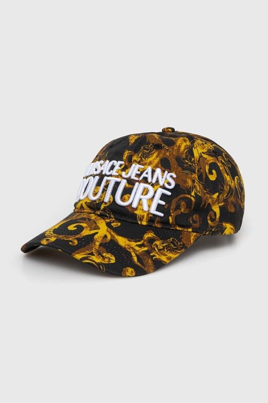 

Хлопковая бейсболка Versace Jeans Couture, черный