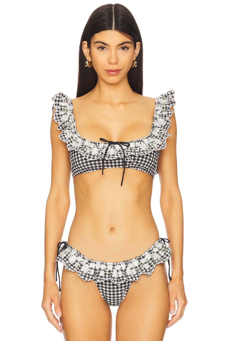 

Топ бикини Daisy lane от For Love & Lemons, black