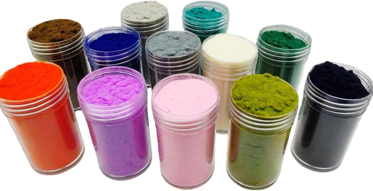 Набор бархатной пудры для дизайна ногтей 12 цветов Generisch, 2-12 Colours, 1 Glass Each — фото 2