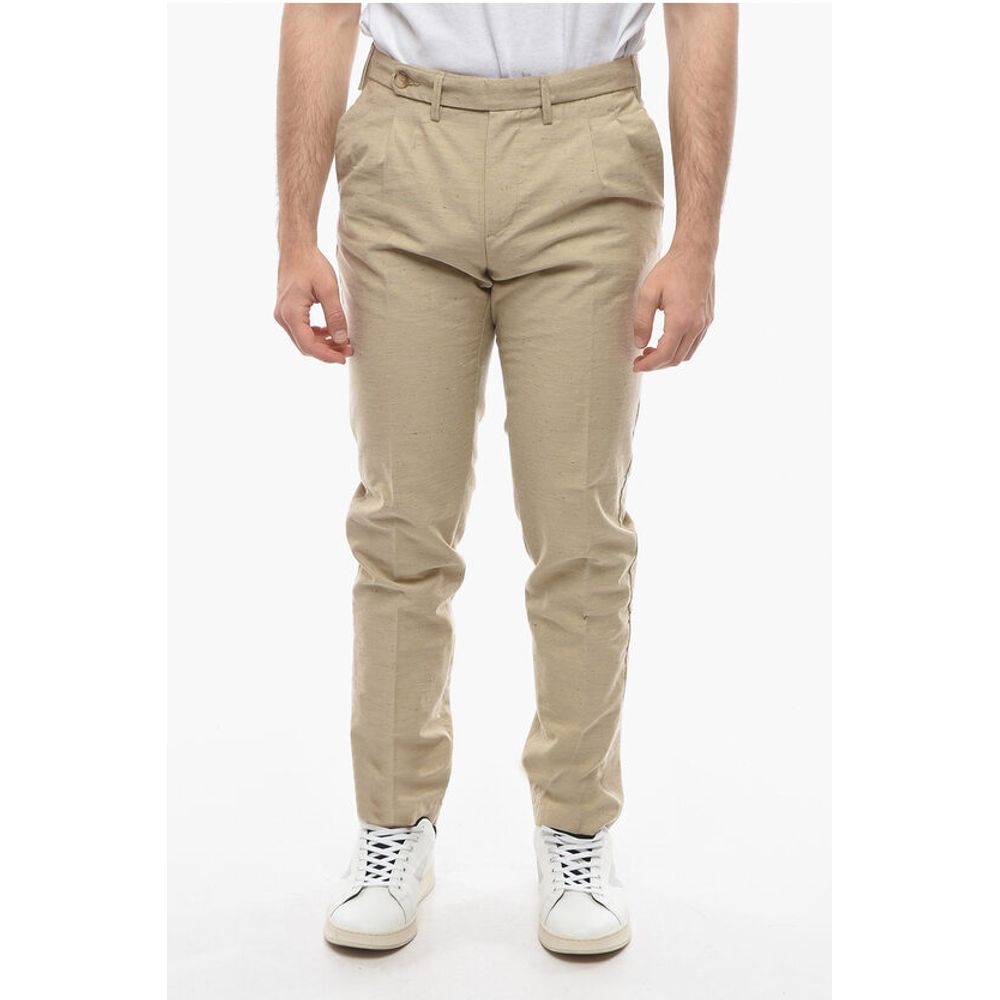 

Однотонные брюки ROPPONGI с двойной складкой Cruna, Beige