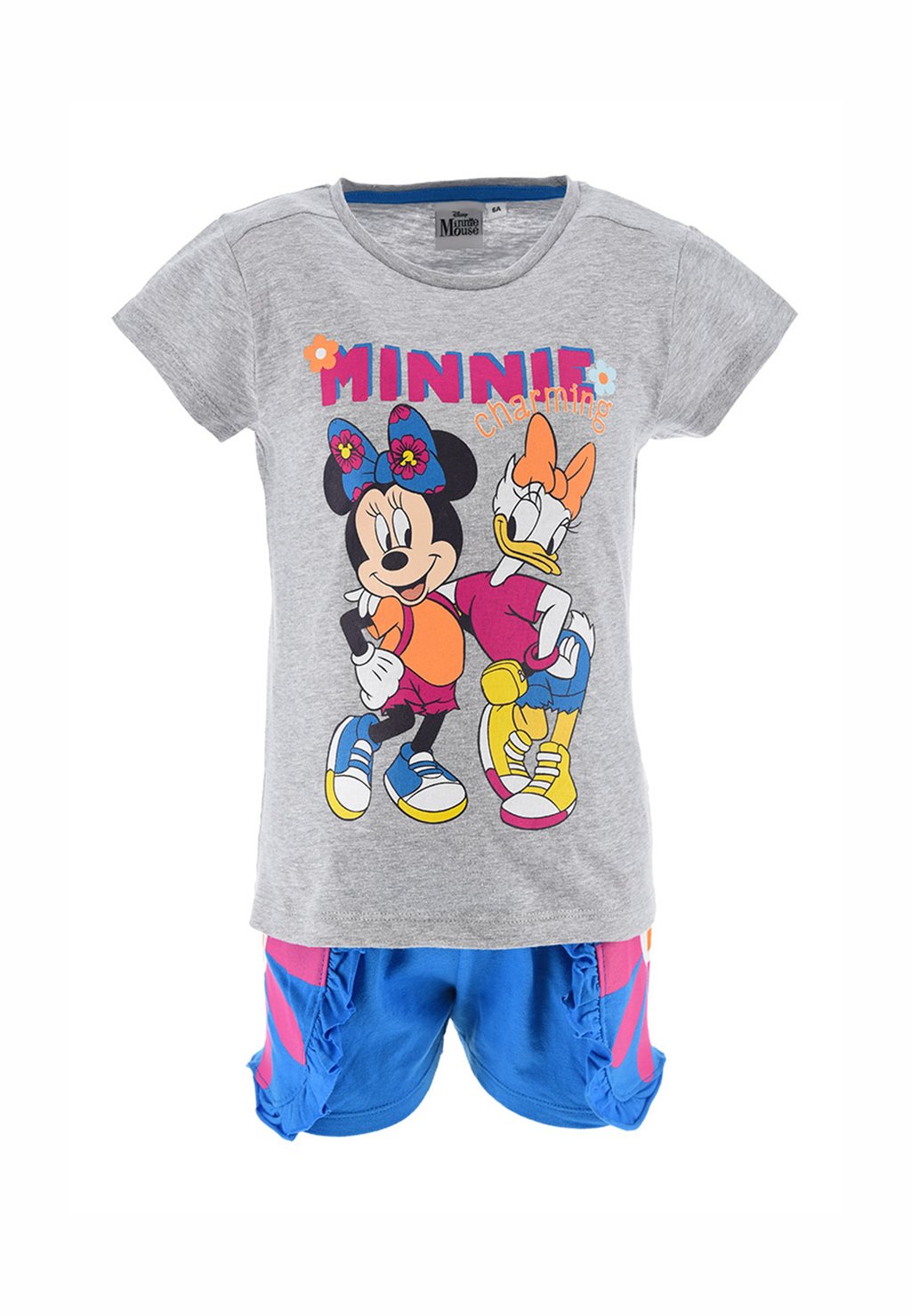 

Футболка с принтом SET Mickey & Minnie, серый
