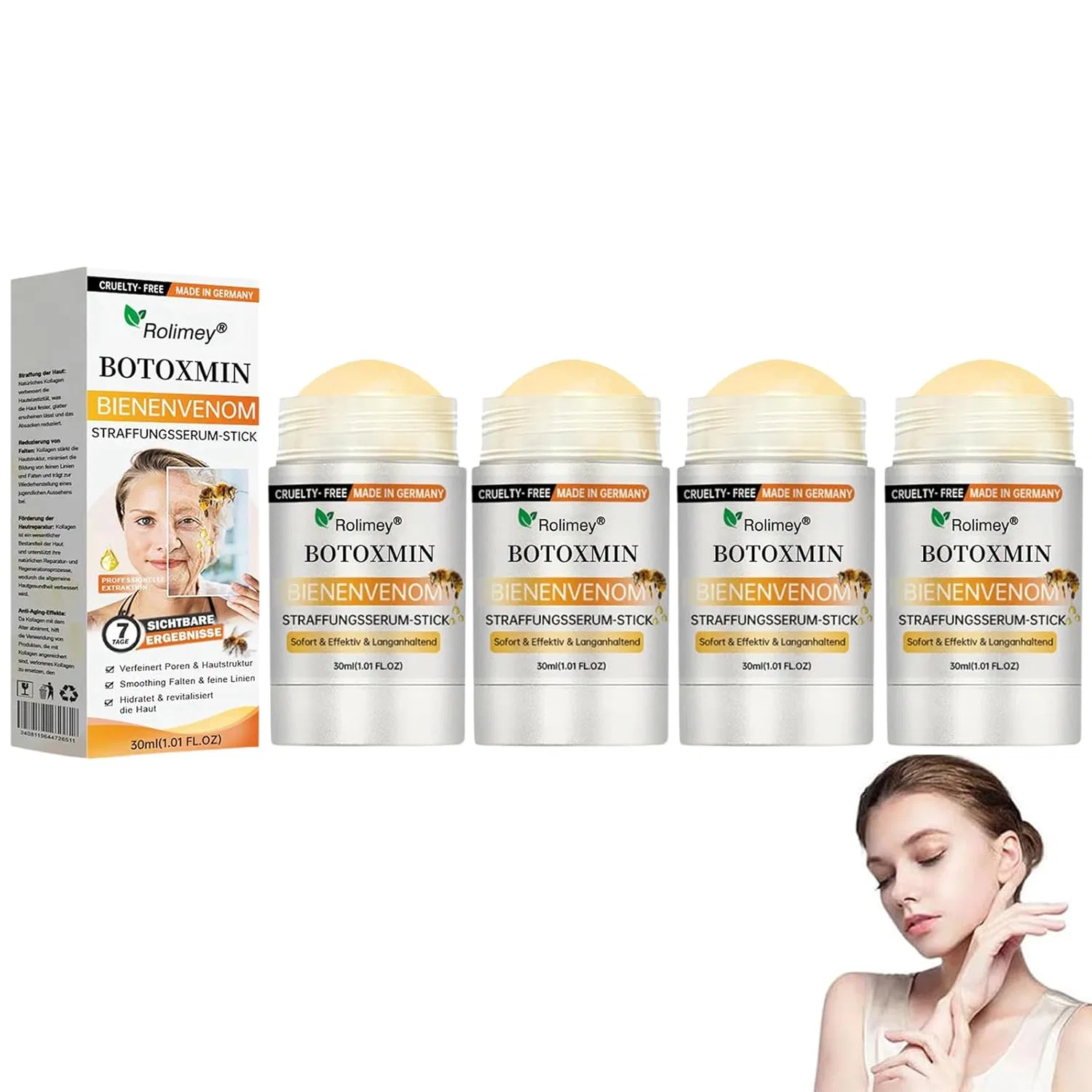 Сыворотка Ditu — Стик «Botoxmin Bee Venom Firming» от Rolimey, , 4 Rods
