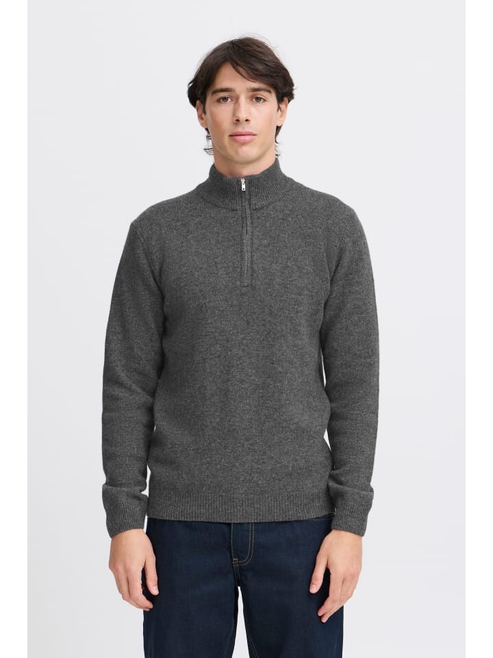 

Пуловер CASUAL FRIDAY Troyer CFKARL halfzip lambswool knit 20505249 klassischer Troyer Pullover, серый