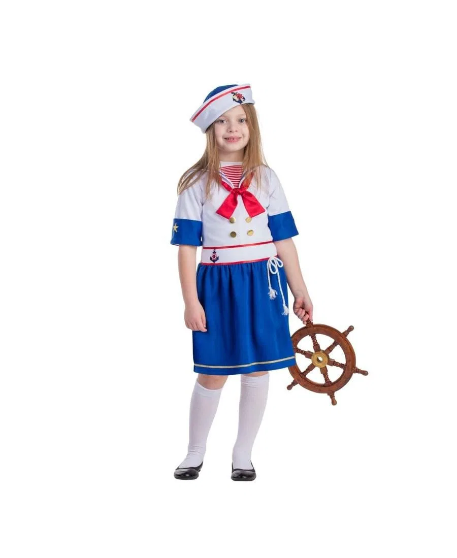 Костюм матроски для девочек (детский) Dress Up America, синий