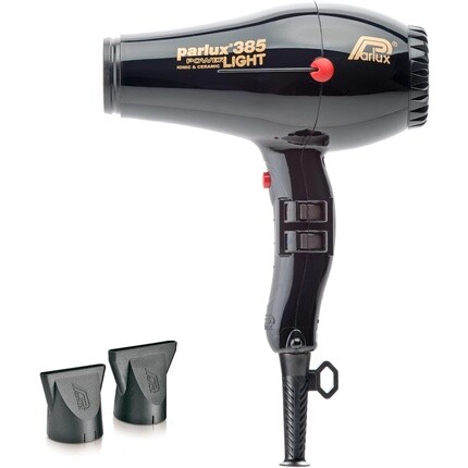 Фен Powerlight 385 черного цвета, 2150 Вт. Мощные и легкие аксессуары для волос, обеспечивающие быструю и легкую сушку. Укладка со встроенным глушителем. Встроенная керамическая ионная технология., Parlux — фото 2