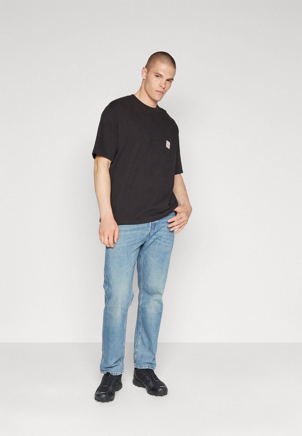 Футболка с принтом Workwear Tee Levi's, цвет meteorite — фото 2