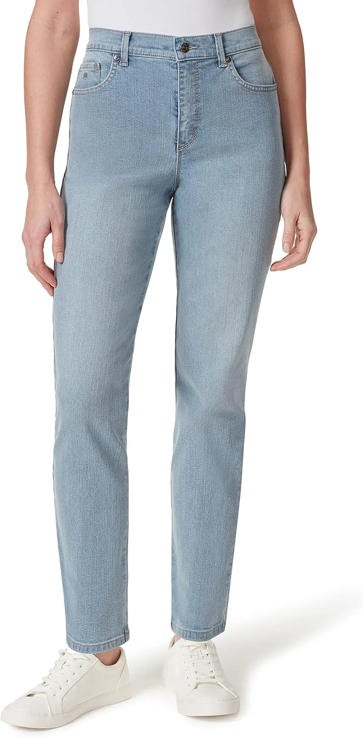 

Gloria Vanderbilt Womens Amanda Classic High Rise Tapered Jean Plus Size