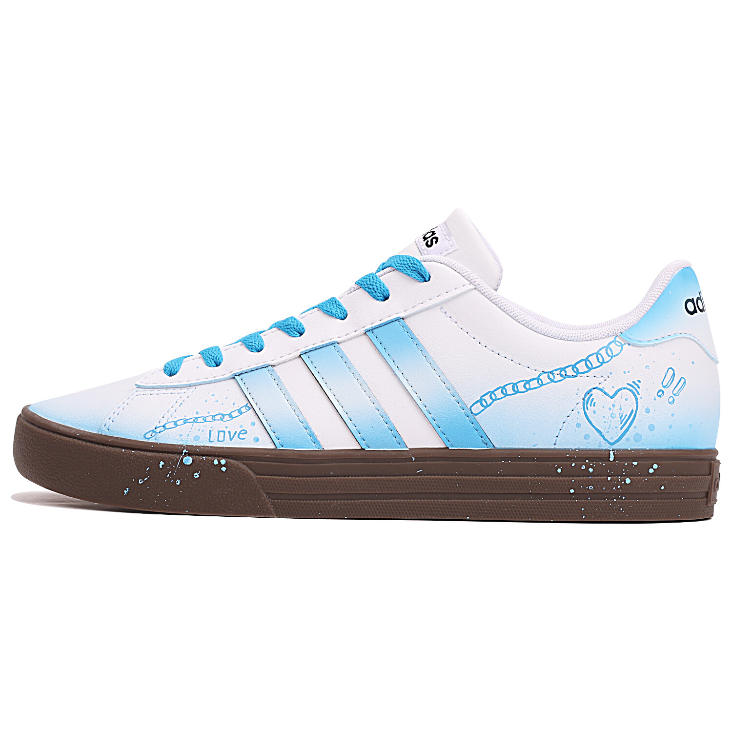 

Кроссовки adidas neo Daily 2.0 Skateboarding Shoes Men Low-top Blue/white, синий/белый