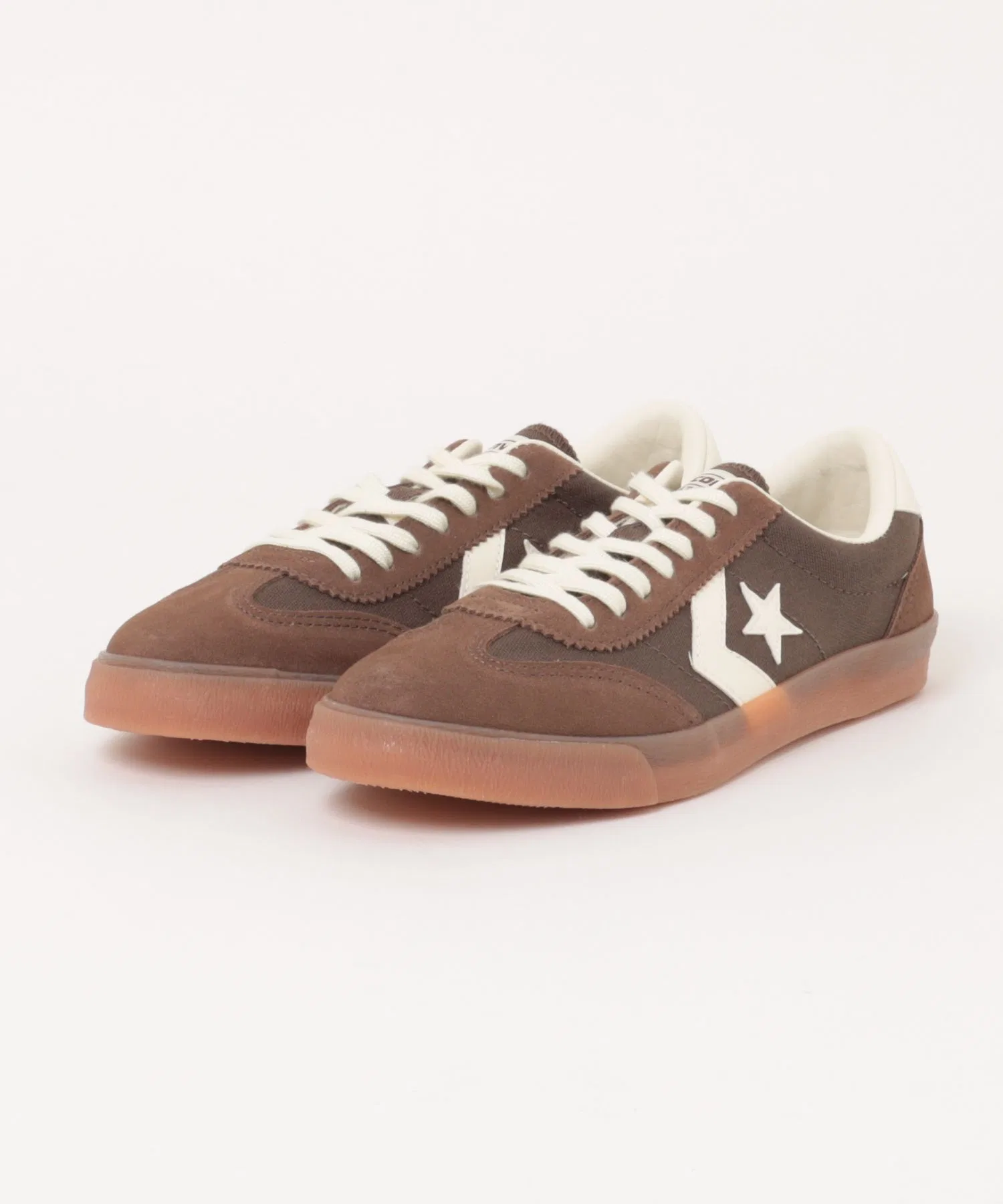 Мужские кроссовки CONVERSE ROADCLASSIC SK OX из канваса и замши коричневые
