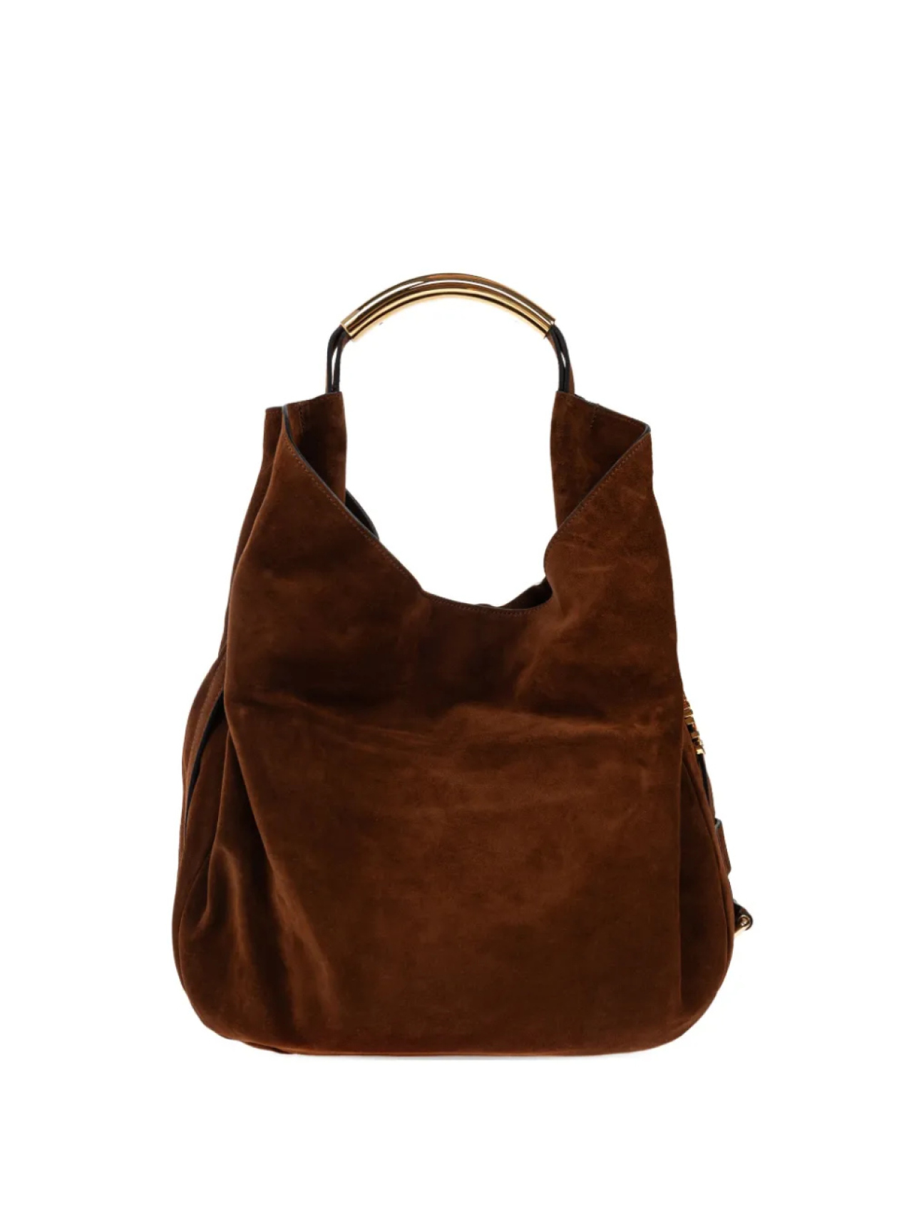 

Сумка-тоут Moschino из замши, коричневый