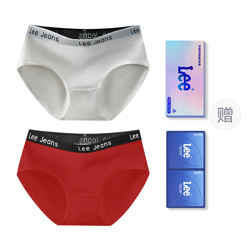 

Классические 101 трусы женские подарочный набор из 2 полосок Lee, серый