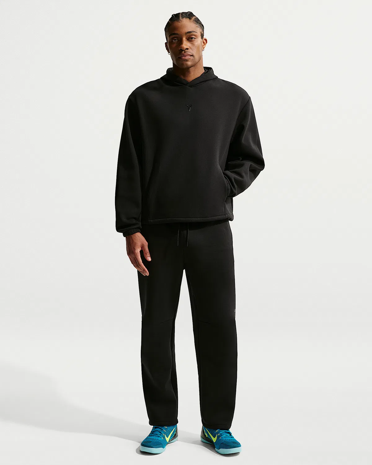 Мужская баскетбольная худи Nike Dri-FIT Kobe, Black/Black — фото 4