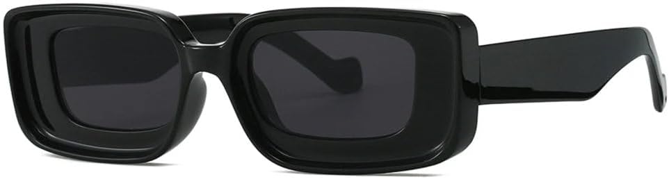 

Солнцезащитные очки прямоугольной формы 2027 года для женщин и мужчин. Модные винтажные солнцезащитные очки. Популярные очки с защитой от УФ-излучения UV400 MTZJH, Black Black